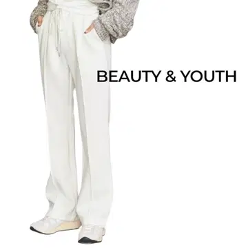 BEAUTY & YOUTH 화이트 스트레이트 팬츠