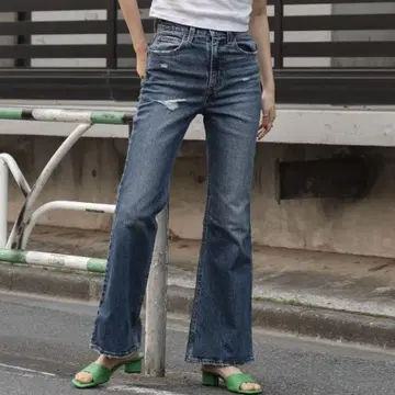 리바이스 70S 하이 웨스트 플레어 데님 리바이스