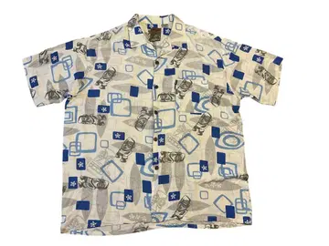 90s 파인애플 커넥션 네이티브 토우구 아로하 셔츠 L