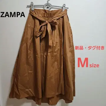 ZAMPA 브라운 롱 스커트 M 사이즈