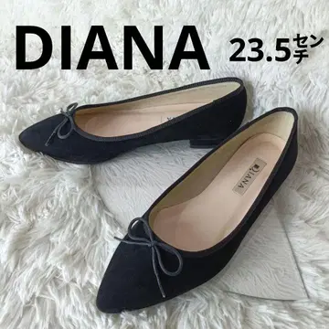 DIANA 다크 그레이 스틸레토 플랫슈즈 24.5cm