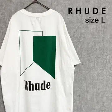 RHUDE 오버 사이즈 반팔 티셔츠 빅 프린트 L 루드