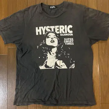 HYSTERIC GLAMOUR 티셔츠 BLACK 사이즈 L