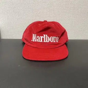 Marlboro 코듀로이 캡 빨간색