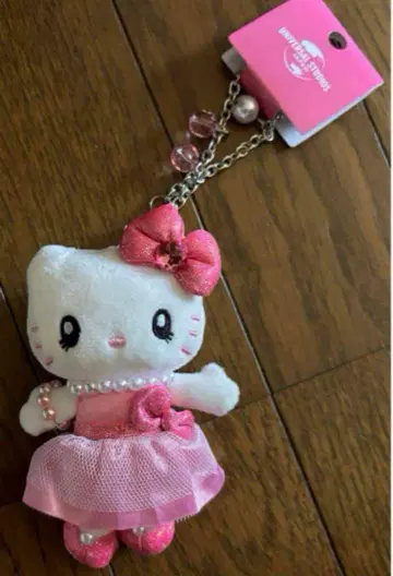 USJ 한정판 헬로키티 봉제 인형 키체인