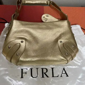 FURLA 원 숄더백 스터드 가죽 골드