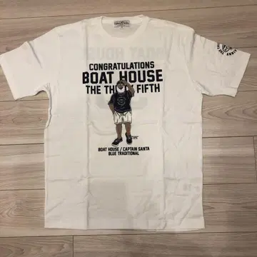 Boat House 35주년 기념 티셔츠 화이트