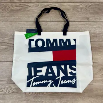 즉발 Tommy Jeans BIG 로고 토트백 화이트 배송비 포함