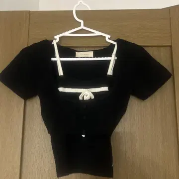 andmary Natalie 리본 set black