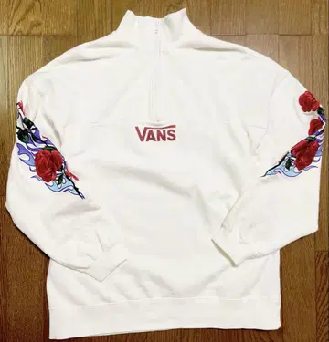jouetie VANS 반스 하프 지퍼 풀오버 화이트 화이트
