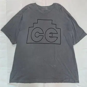 C.E. CAV EMPT 오버다이 그래픽 티셔츠 그레이 XL