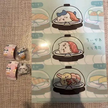 치이카와 쿠라스시 비쿠라폰 피규어 모몽가 하치와레 클리어 파일