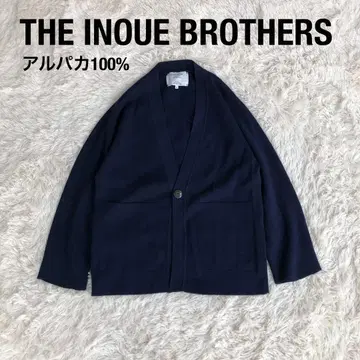 THE INOUE BROTHERS 알파카 니트 가디건 네이비 M