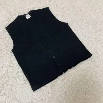 agnes b. homme 아녜스베 캐주얼 베스트 블랙 사이즈 2