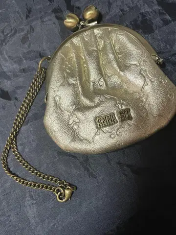 ANNA SUI 가죽 가마구치 코인 케이스 안나수이 동전 지갑 참