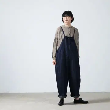 하자품! Gauze (거즈) 인디고 트라바이유 살로펫