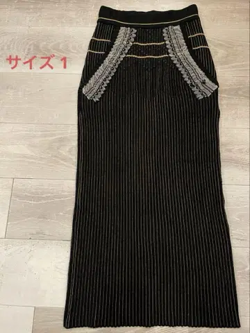 Mame Kurogouchi 마메쿠로구치 롱 스커트 레이스 사이즈 1