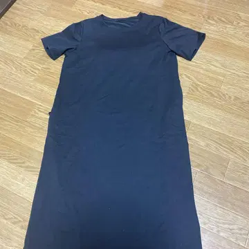에어리즘 코튼 플라 원피스 S 블랙
