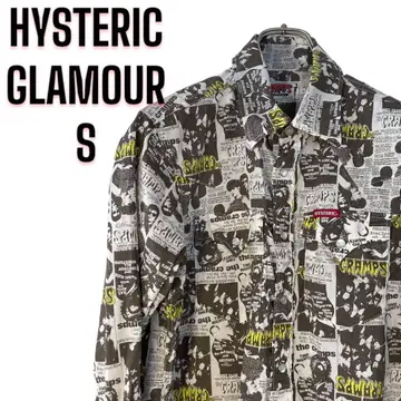 HYSTERIC GLAMOUR x THE CRAMPS 콜라보 패턴 셔츠