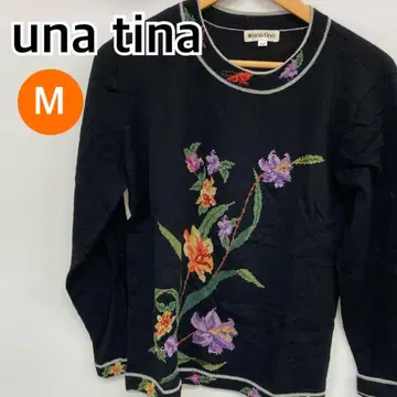 una tina 상의 긴팔 티셔츠 블랙 M [ CT1219 ]