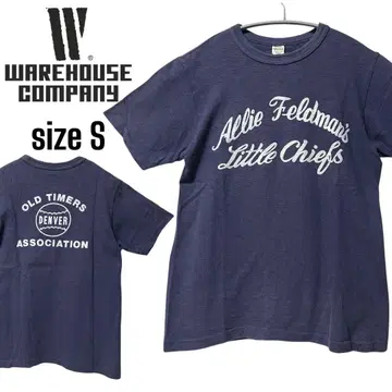 WAREHOUSE 웨어하우스 퍼플네이비 양면 플로키 프린트 네이비