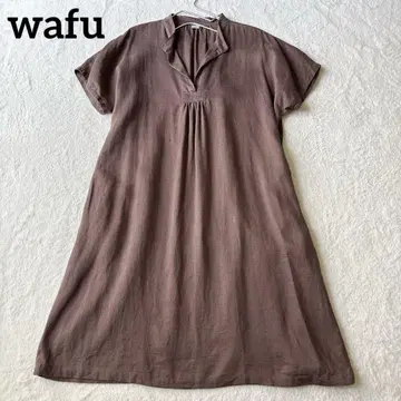 wafu 와후 린넨 V넥 풀오버 와타누키 복장