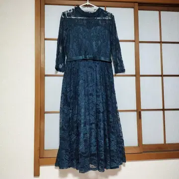 미사용 택 포함 Lace Ladies 리본 레이스 드레스