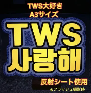 TWS 정말 좋아 반사 시트 사용 팬서비스 보드