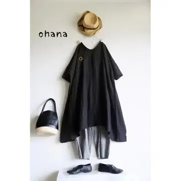 ohana 오하나 와이드 원피스 블랙