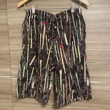 paul smith 올 패턴 하프 팬츠 이지 팬츠 물감