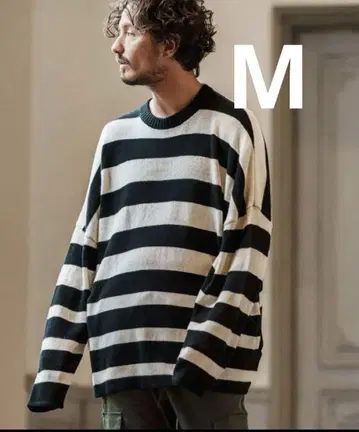 CAMBIO Cashmere Blend 보더 니트 M 사이즈
