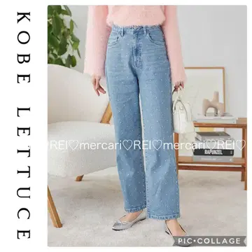KOBE LETTUCE 고베 레터스 스톤 데님 M 와이드