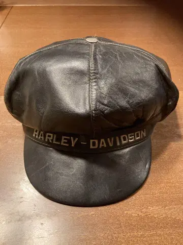 HARLEY-DAVIDSON 할리데이비슨 가죽 헌팅 캡 BK