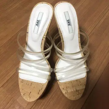 R&E 클리어 샌들 핑 힐