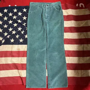 60년대 Wrangler 코듀로이 플레어 데님 빈티지