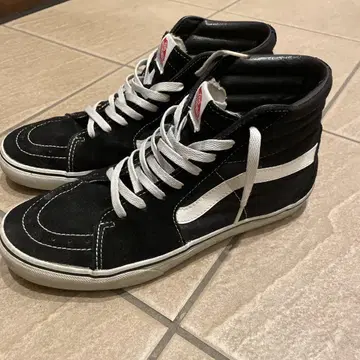 Vans 하이컷 스니커즈 블랙/화이트