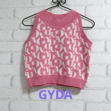 GYDA 자카드 아메슬리 니트탑 핑크