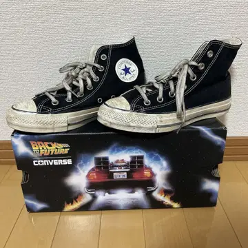 컨버스 백투더퓨처 하이컷 스니커즈 23.5cm 블랙