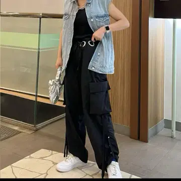 월말 세일 musubore 비둘기 카고 팬츠 블랙