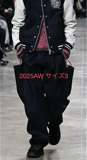 25AW Sacai 코튼 치노 팬츠 사이즈 3