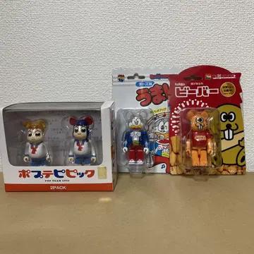 BE@RBRICK 포푸테피픽 우마이봉 비버 베어브릭 100%