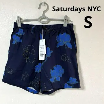 Saturdays NYC 하프 팬츠 네이비 택 포함 S