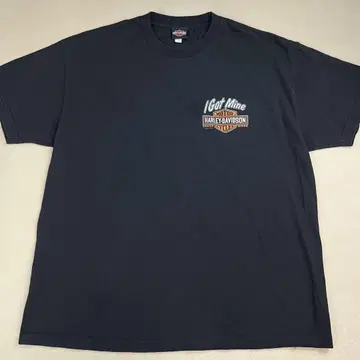 할리데이비슨 T셔츠 I GOT MINE 블랙 양면 로고 바이크
