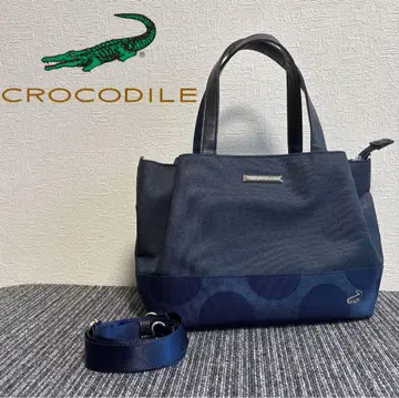 도트 무늬 물방울 폴리 캔버스 CROCODILE 크로커다일 백