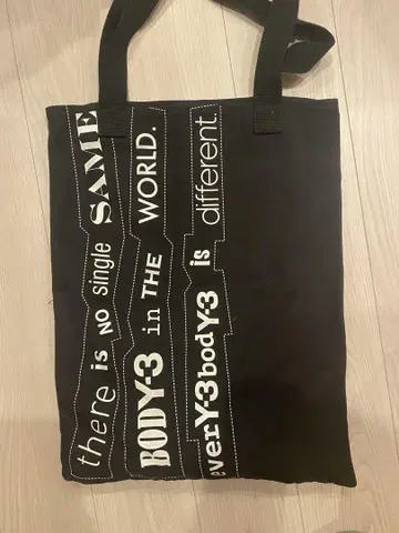 Y-3 토트백 캔버스 블랙