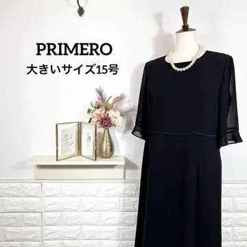 PRIMERO 블랙 포멀 원피스 빅 사이즈 15호 예복 여름용