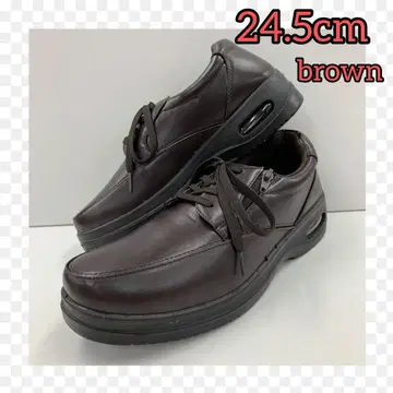 24.5cm 새상품 남성용 비즈니스 슈즈 와이드 슈즈 에어 슈즈 브라운