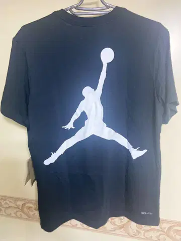 Jordan 티셔츠 블랙 점프맨 로고 size L