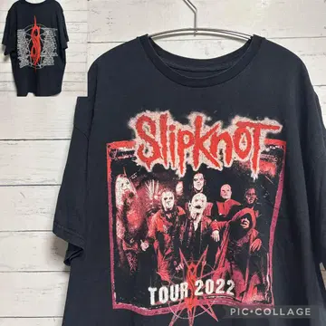 Slipknot 슬립낫 투어 티셔츠 2022 백 프린트 XXXL