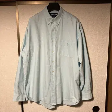 Ralph Lauren BIG SHIRT 스카이블루 버튼 다운 셔츠